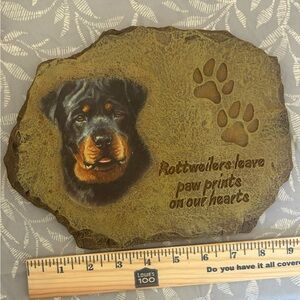 Rottweiler Memorial Plaque - Black and Brown Pet Tribute